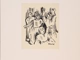 an image of a drawing of a group of people in a room