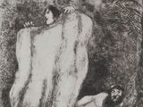 an image of a black and white drawing of a man and a woman