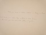 an old photo of a piece of paper with writing on it