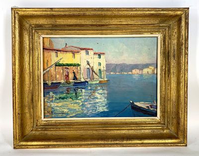 BROUILLET M. (XXe s.) : Village de pêcheurs.