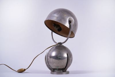 Félix Aublet (1903-1978), lampe moderniste modèle boule, mar… - Photo 1