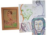 de nombreux dessins de personnes de différentes couleurs sur fond blanc