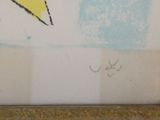 a picture of a picture of a bird with a yellow star on it