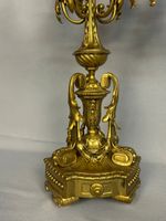 Jolie paire de candélabres en bronze ciselé doré d'inspirati… (photo 3)