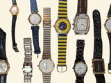 many different types of watches that are displayed together