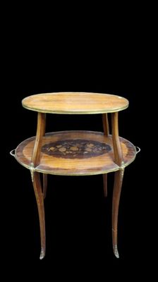 an image of a table with two trays on top of it