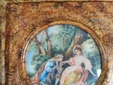 a picture of a painting on the wall of a room