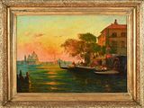 an image of a painting of a boat in the water