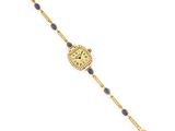 a lady ' s watch with sapphires and diamonds