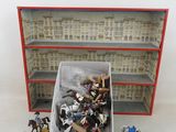 a box full of legos sitting on a table