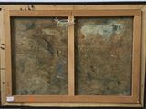 an image of a picture of a painting on a easel in a room