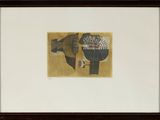 an image of a picture of an elephant with a basket on its back