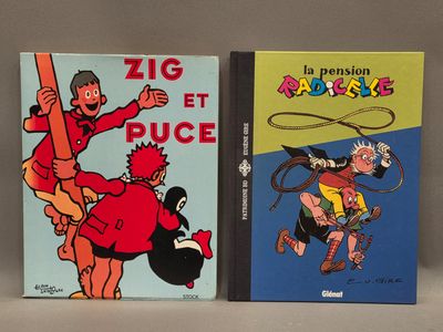 LOT de deux BD : "La pension Radicelle" album cartonné T3 pa…