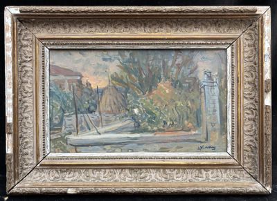 an image of a painting of a boat on the water
