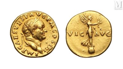 a gold coin with an image of a man on it