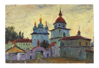 ARTISTE INCONNU, 20EME SIECLE Kyiv, Vydubytsky monastery