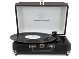 une image représentant une valise contenant un tourne-disque