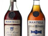 deux bouteilles de cognac Martelli et une bouteille de cognac
