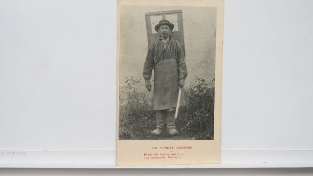 Types Creusois : Un Vitrier Creusois. TBE. Carte RARISSIME !!!