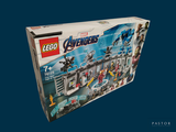 a box with a lego avengers set inside of it