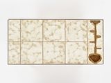 a tile with a heart on it and a key on it