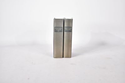 deux livres posés l'un sur l'autre devant un fond blanc