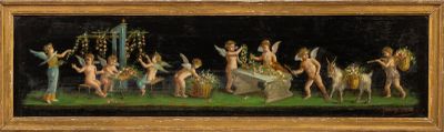 an image of a painting of a group of naked women in a field