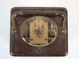 a clock that is on the wall in the room
