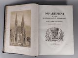 an old book with a picture of a church in it