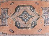 a rug with a design on it on the floor