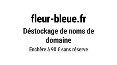 Nom de domaine fleur-bleue.fr. Catégorie: Commerce et e-comm…