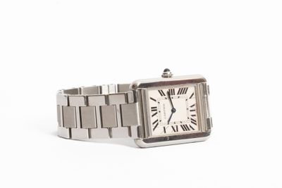 CARTIER Tank Solo réf. 2170 Montre de poignet en acier. Boit… - Photo 1