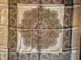 an image of a table cloth on a wooden table