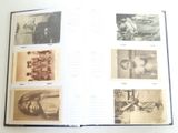 an open book with pictures of people on it