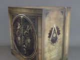 an image of a metal box with a clock inside of it