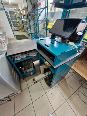 an image of a computer desk in a store