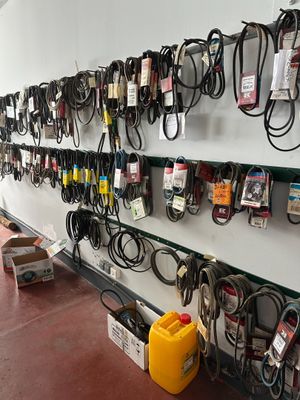 a wall of electrical cords and wires on the wall