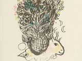 an image of a drawing of a basket of flowers on a table