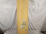 a yellow skateboard sitting on top of a box