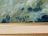 a picture of a painting on the wall of a room