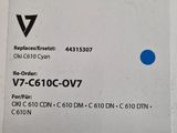 a close up of a box with a blue dot on it