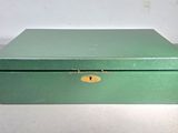 a green box that has a lock on it