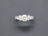a diamond three stone ring