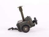 a toy army vehicle that is sitting on a white surface