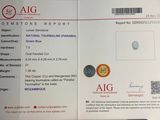 a picture of a certificate with a picture of a diamond on it
