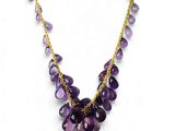 Collier « Amethe » composé de perles « Amethe » et d'une chaîne en or