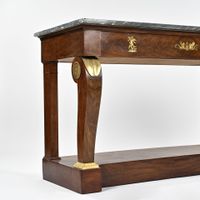 Console rectangulaire en acajou et placage d'acajou, pieds à… (photo 2)