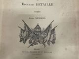 an old book with a picture of a knight on it