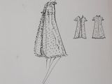 l'image d'un dessin d'une femme en robe