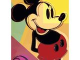 Reproduction artistique de Mickey Mouse de Disney sur toile